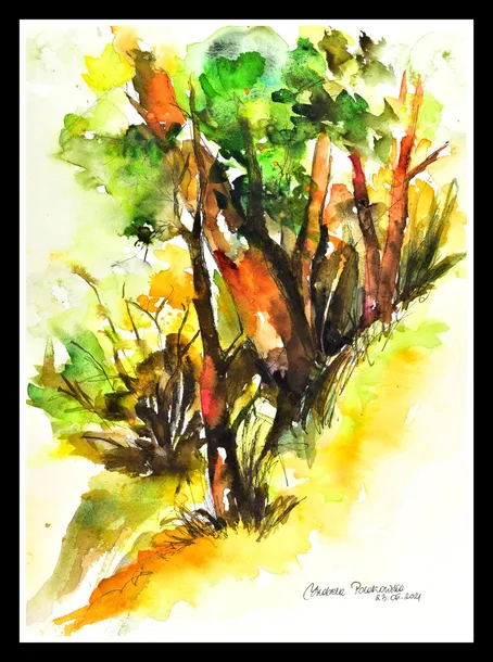 las-akwarela-oryginalna