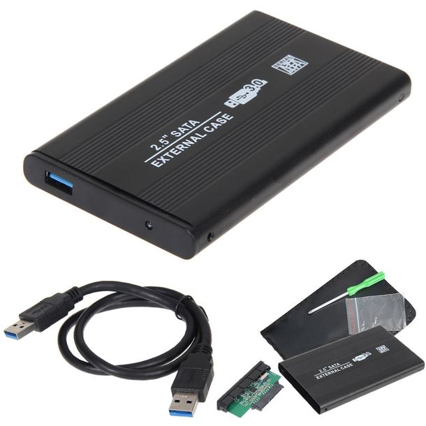 Promocja Obudowa Dysku  HDD 2,5 ” ALU etui kabel na dysk  SATA USB 3.0 wyprzedaż przecena