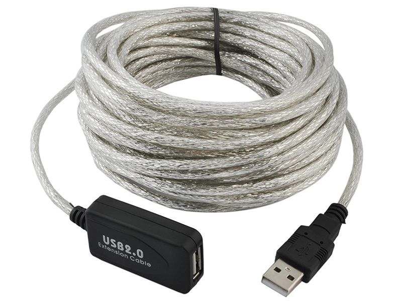 Przedłużacz kabel USB 2.0 aktywny 15 m przedłużka