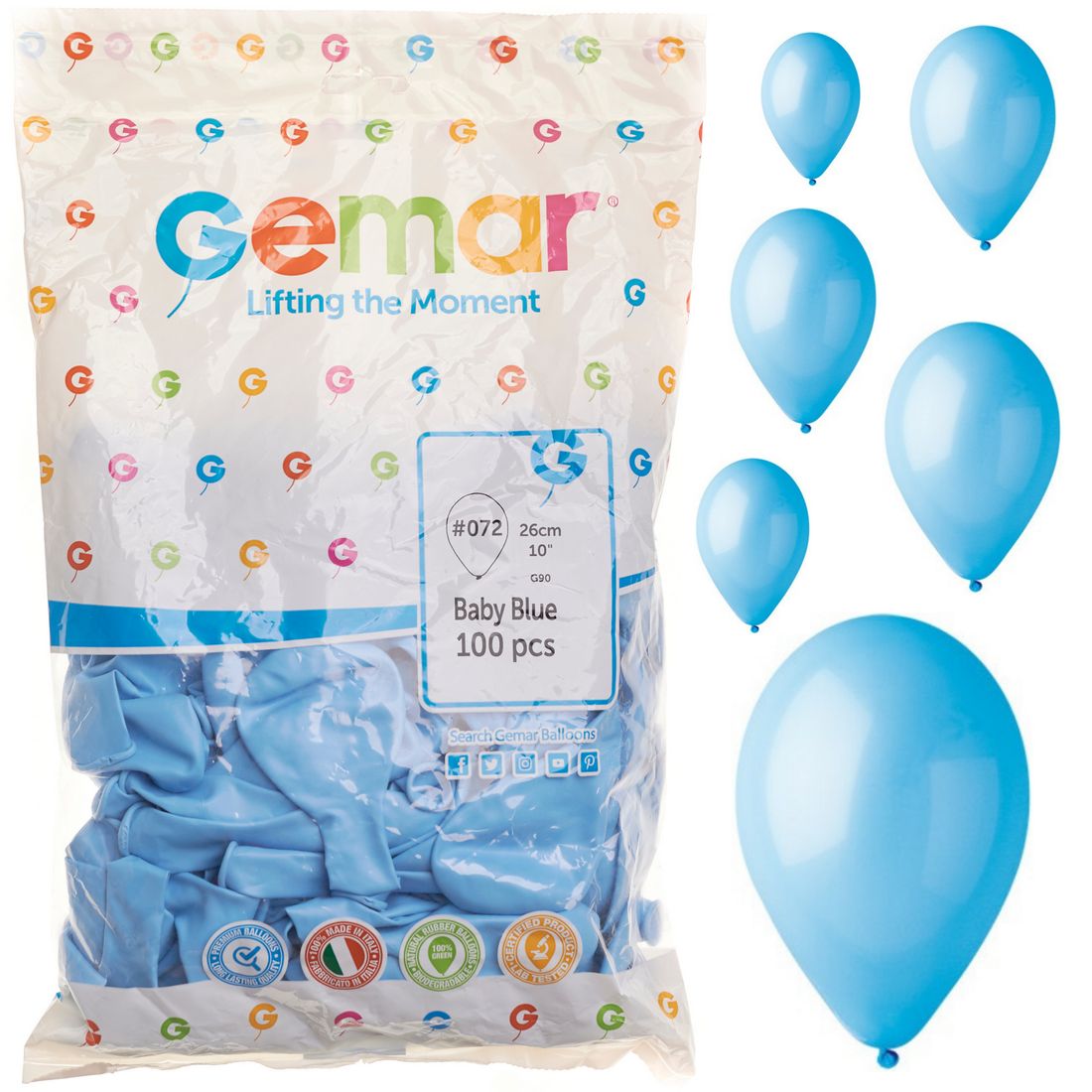 Balony Baby Blue Pastelowe Baloniki Na Roczek Urodziny Balon Gemar Szt Erli Pl