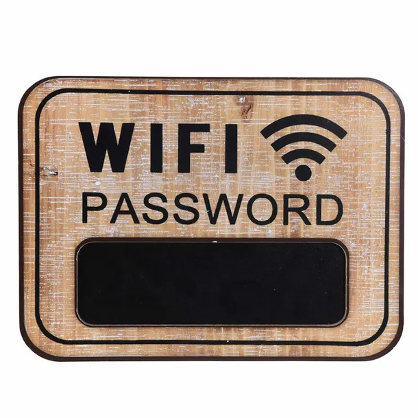 tablica-scienna-brazowa-wifi-password