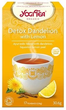 Detox Dandelion with Lemon Detoks Mniszek z Cytryną BIO 17x1,8g YOGI TEA