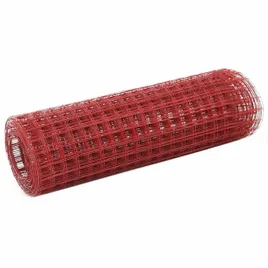 ogrodzenie-z-siatki-stal-i-pvc-25x05-m-czerwone