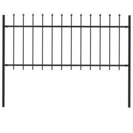 ogrodzenie-ogrodowe-z-wlocznia-stalowe-181x80-cm-czarne