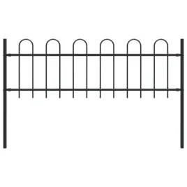 panel-ogrodzeniowy-z-zaokraglonymi-koncami-17-m-czarny
