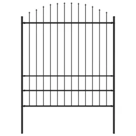 panel-ogrodzeniowy-z-grotami-stal-175-2-x-17-m-czarny