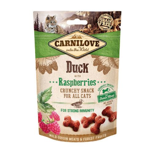 Carnilove Snack Cat Duck Raspberries 50g