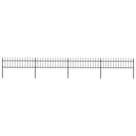 ogrodzenie-z-pretow-z-grotami-stalowe-68-x-06-m-czarne