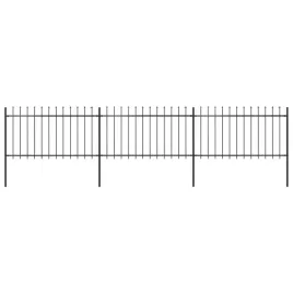 ogrodzenie-z-pretow-z-grotami-stalowe-51-x-1-m-czarne