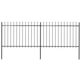 ogrodzenie-z-pretow-z-grotami-stalowe-34-x-12-m-czarne