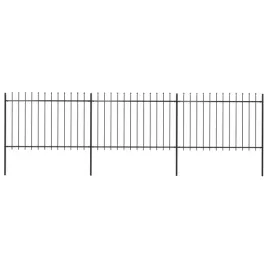 ogrodzenie-z-pretow-z-grotami-stalowe-51-x-12-m-czarne