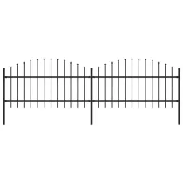 panele-ogrodzeniowe-z-grotami-stal-1-125-x-34-m-czarne