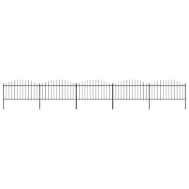 ogrodzenie-ogrodowe-z-wlocznia-stalowe-8925-x-150-cm-czarne