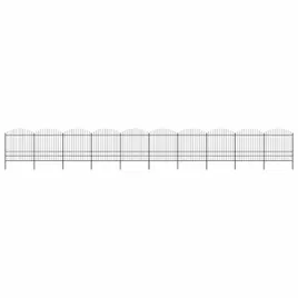 ogrodzenie-ogrodowe-z-wlocznia-stalowe-17815-x-200-cm-czarne