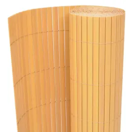 dwustronne-ogrodzenie-ogrodowe-pvc-90x500-cm-zolte