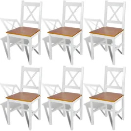 krzesla-stolowe-6-szt-biale-drewno-sosnowe