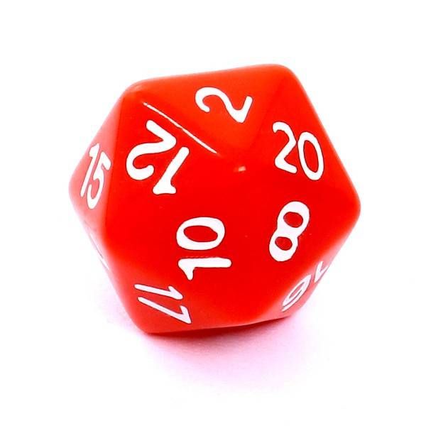 Kostka K20 czerwona Rebel kość kostki kości 20 ścian - ERLI.pl