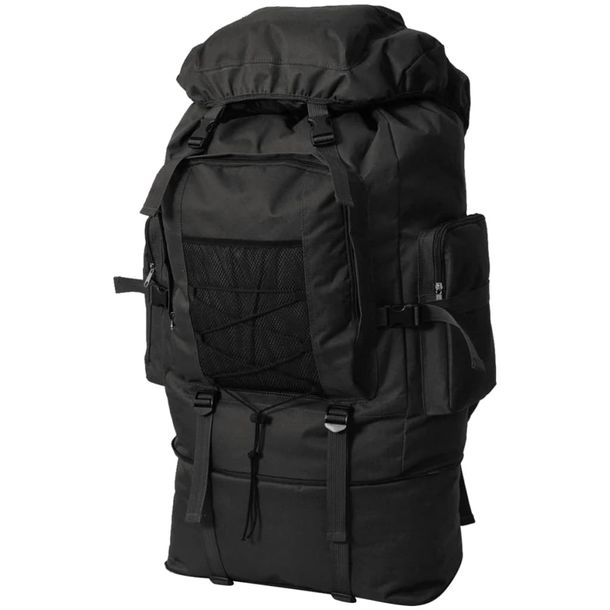 Zdjęcia - Plecak VidaXL  XXL w wojskowym stylu, 100 L, czarny 