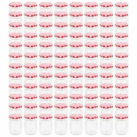 szklane-sloiki-na-dzem-bialo-czerwone-pokrywki-96-szt-230-ml