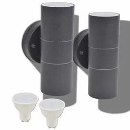 lampy-scienne-zewnetrzne-2-szt-stal-nierdzewna-gora-dol