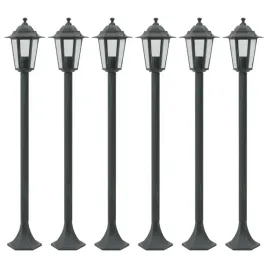 lampy-ogrodowe-110-cm-e27-aluminium-ciemnozielone-6-szt