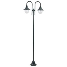 Zdjęcie produktu Latarnia ogrodowa 2-punktowa, 220 cm, E27, ciemnozielona