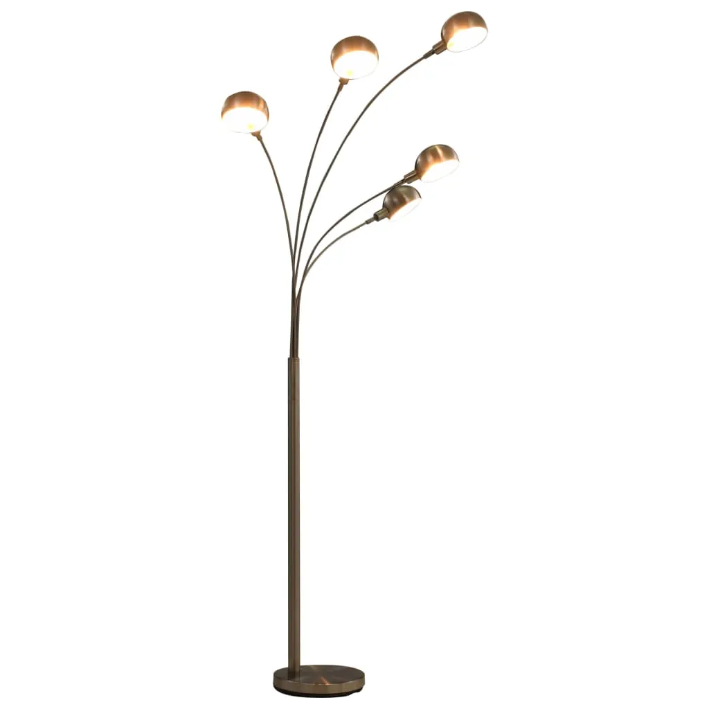 lampa-stojaca-200-cm-5-x-e14-srebrna