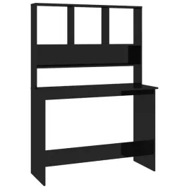biurko-z-polkami-wysoki-polysk-czarne-110x45x157-cm