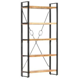 5-poziomowy-regal-na-ksiazki-90x30x180-cm-drewno-akacjowe