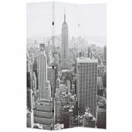 skladany-parawan-120x170-cm-nowy-jork-za-dnia-czarno-bialy