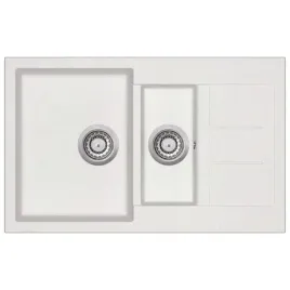 granitowy-zlewozmywak-dwukomorowy-bialy