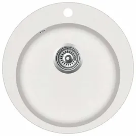 granitowy-zlewozmywak-jednokomorowy-okragly-bialy