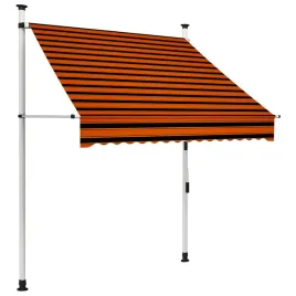 recznie-zwijana-markiza-150-cm-pomaranczowo-brazowa