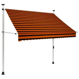 recznie-zwijana-markiza-200-cm-pomaranczowo-brazowa