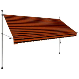 recznie-zwijana-markiza-300-cm-pomaranczowo-brazowa