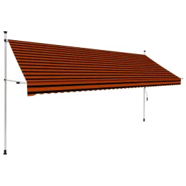 recznie-zwijana-markiza-400-cm-pomaranczowo-brazowa