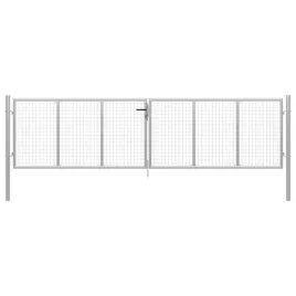 brama-ogrodowa-ocynkowana-stalowa-415x125-cm-srebrna