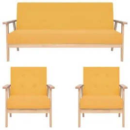 3-czesciowy-zestaw-wypoczynkowy-tkanina-zolty