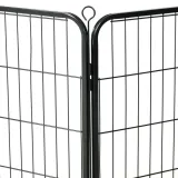kojec-dla-psow-8-paneli-stalowy-czarny-60-x-80-cm-material-wykonania-metal