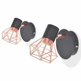 lampy-scienne-2-szt-e14-czarno-miedziane