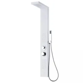 panel-prysznicowy-aluminiowy-matowy-bialy