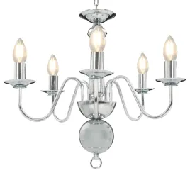 zyrandol-srebrny-5-zarowek-e14