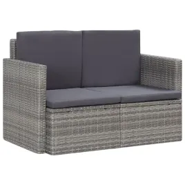 2-osobowa-sofa-ogrodowa-z-poduszkami-polirattan-szara
