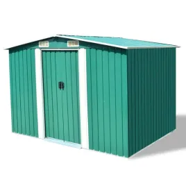 szopa-ogrodowa-metalowa-zielona-257-x-205-x-178-cm