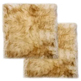 poduszki-na-krzesla-2-szt-braz-melanz-40x40-cm-owcza-skora
