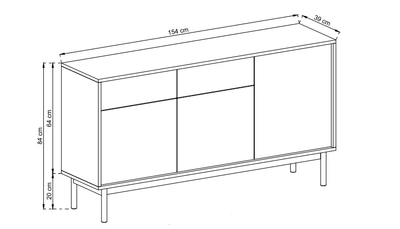 komoda-basic-bk154