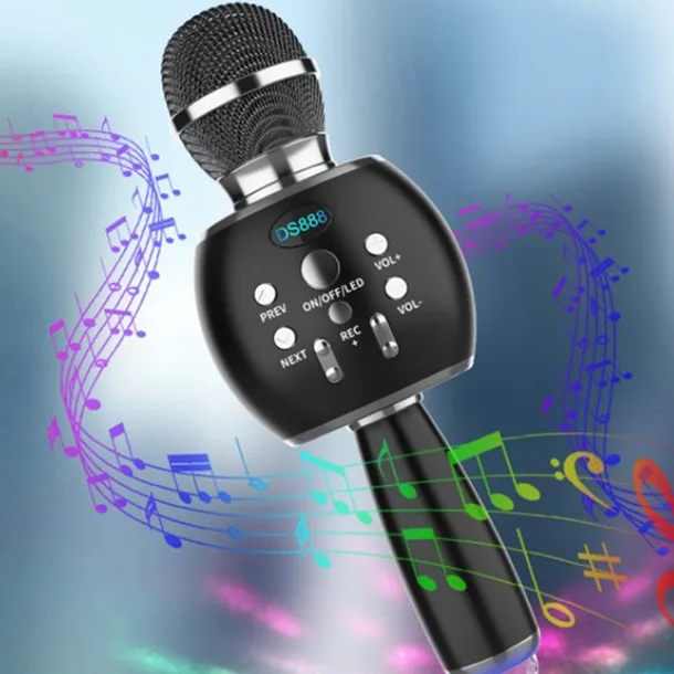 mikrofon-karaoke-bluetooth-stroboskop-statyw-kolor-rozowy