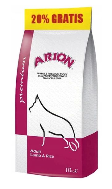 Фото - Корм для собак ARION Premium Lamb-Rice 12 kg 