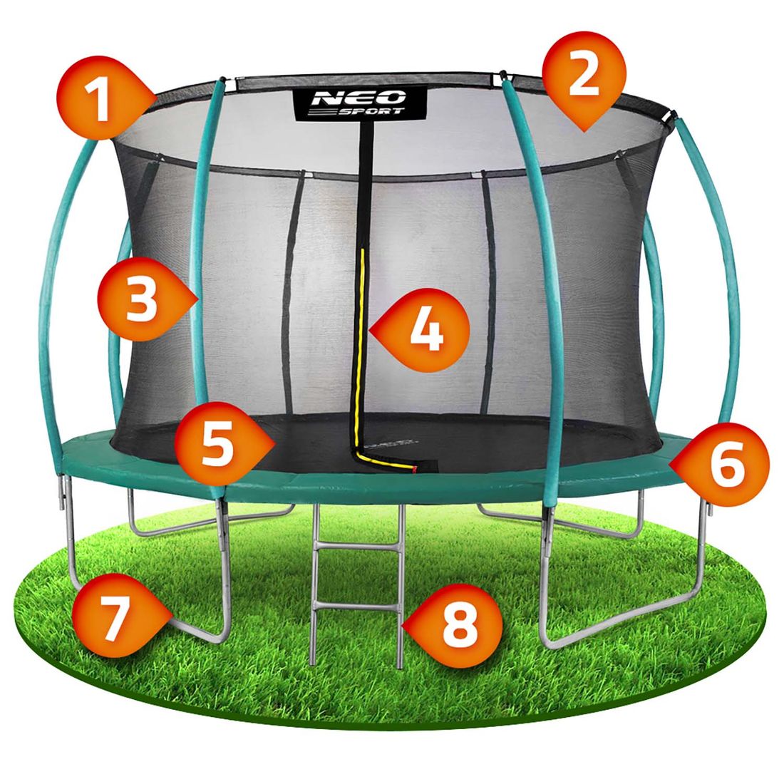 Сборка батута. Батут NEOSPORT 8ft 252см. Батут FUNFIT tmp-14ft (435cm). Батут 12ft сборка. Батут 435 см.