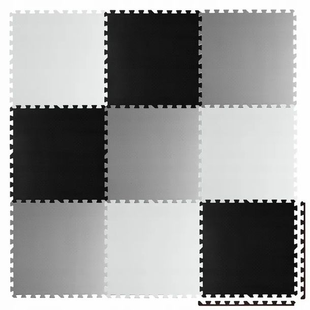 Promocja Mata piankowe edukacyjna duże puzzle szachownica Ricokids 180x180cm 9szt wyprzedaż przecena